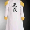 One Piece Borsalino White Coat Back