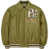 Pelle Pelle Stars And Stripes Green Leather Jacket