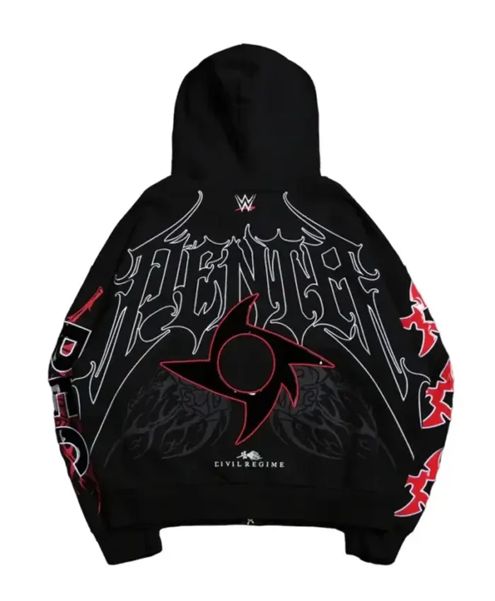 Penta Zero Miedo Streetwear Hooded Jacket Back