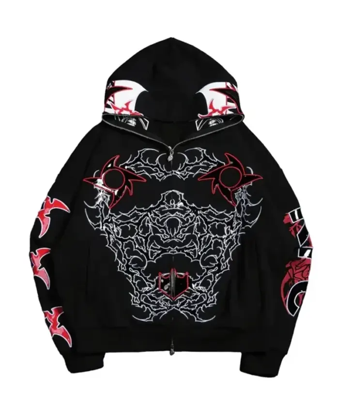 Penta Zero Miedo Streetwear Hooded Jacket For Sale