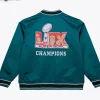 Philadelphia Eagles Super Bowl LX Varsity Full-Zip Varsity Satin Jacket Style 2 Back