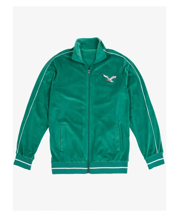 Philadelphia Eagles Velour Green Tracksuit For Sale