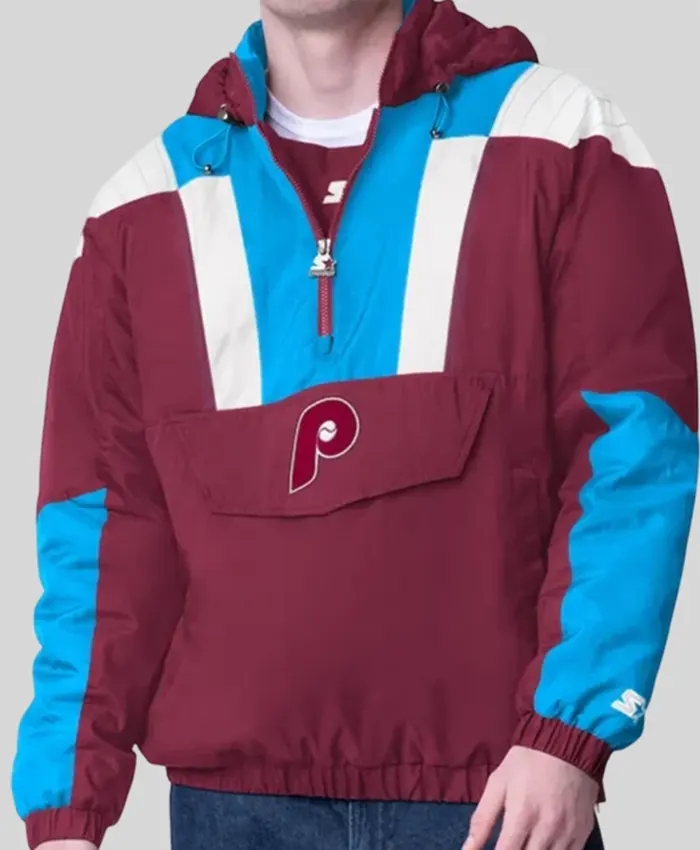 Philadelphia Phillies Charger Half-Zip Pullover Jacket