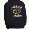Pittsburgh Steelers Franchise Black Full Zip Jacket Back