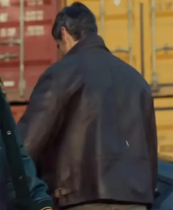 Police Per Jete Nik Xhelilaj Leather Jacket Back