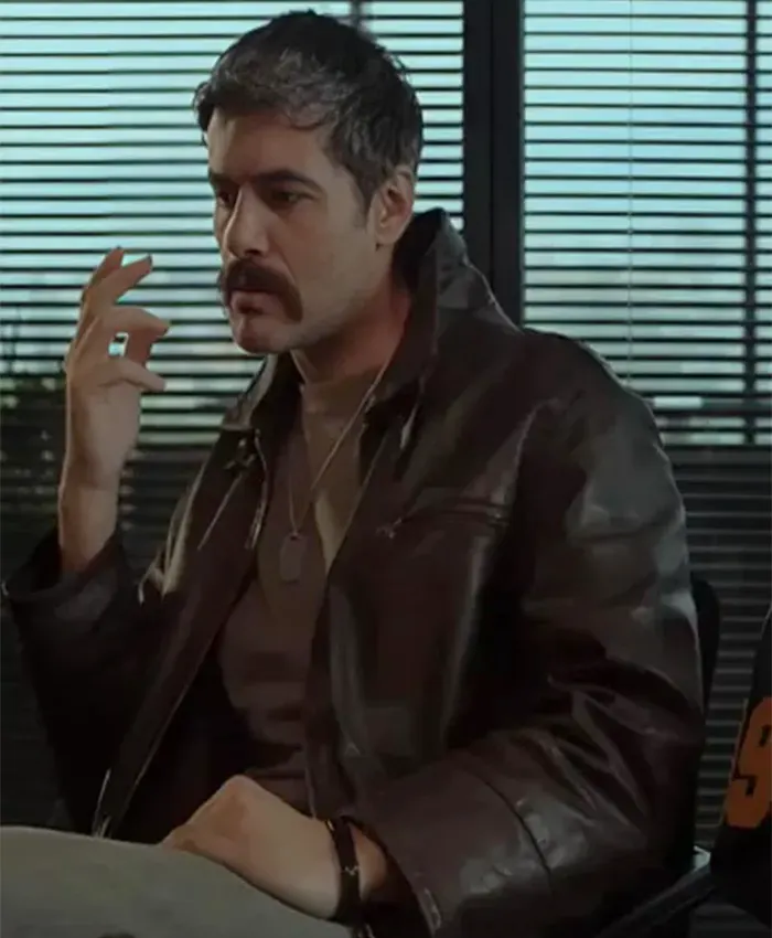 Police Per Jete Nik Xhelilaj Leather Jacket For Sale