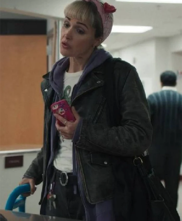Rose Byrne Tow 2026 Leather Jacket Side