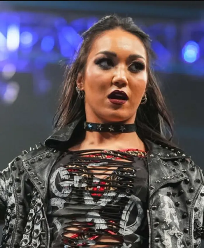 Roxanne Perez WWE RAW 2026 Studded Leather Jacket