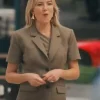 Running Point S02 Kate Hudson Brown Blazer Front