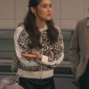 Running Point S02 Marissa Reyes Leopard Print Track Jacket For Sale