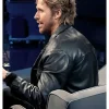 Ryan Gosling Late Night with Seth Meyers Leather Jacket Back