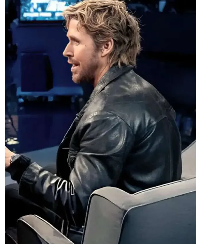 Ryan Gosling Late Night with Seth Meyers Leather Jacket Back