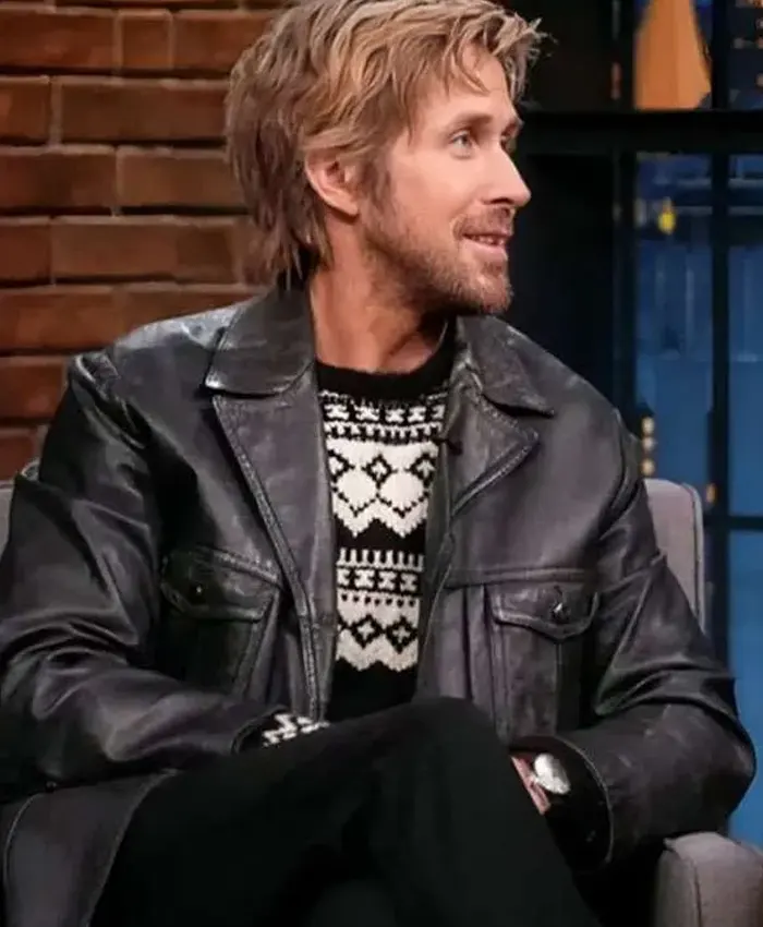 Ryan Gosling Late Night with Seth Meyers Leather Jacket
