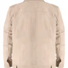 Ryan Seacrest American Idol Beige Suede Jacket Back