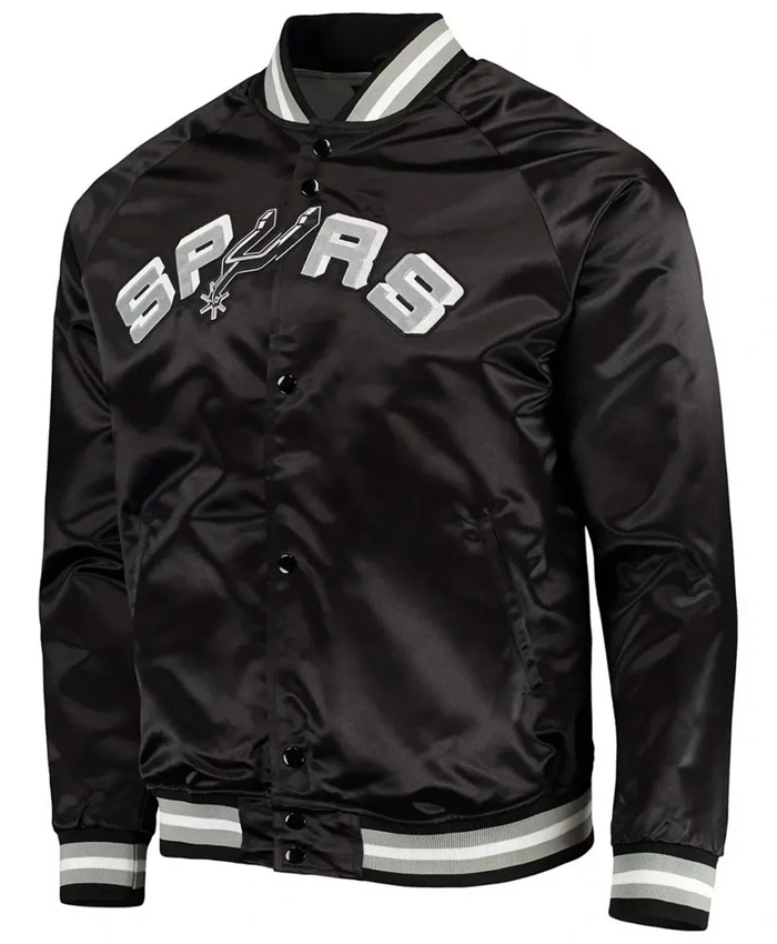 San Antonio Spurs Black Bomber Jacket