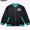 San Antonio Spurs Full Zip Satin Jacket Style 2