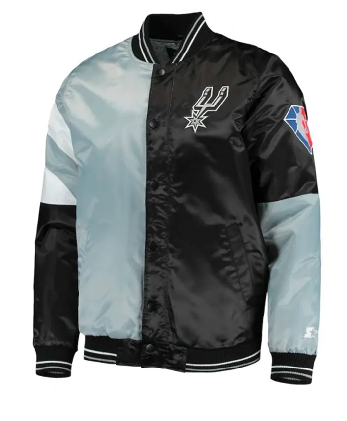 San Antonio Spurs Starter 75th Anniversary Leader Color Block Jacket