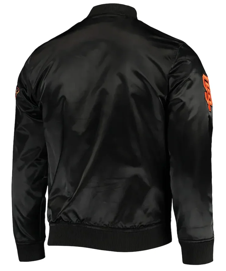 San Francisco Giants Wordmark Black Jacket Back