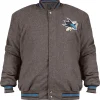 San Jose Sharks Gray Varsity Wool Jacket