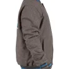 San Jose Sharks Gray Varsity Wool Jacket Right