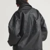 Santiago Pleather Jacket Black Back