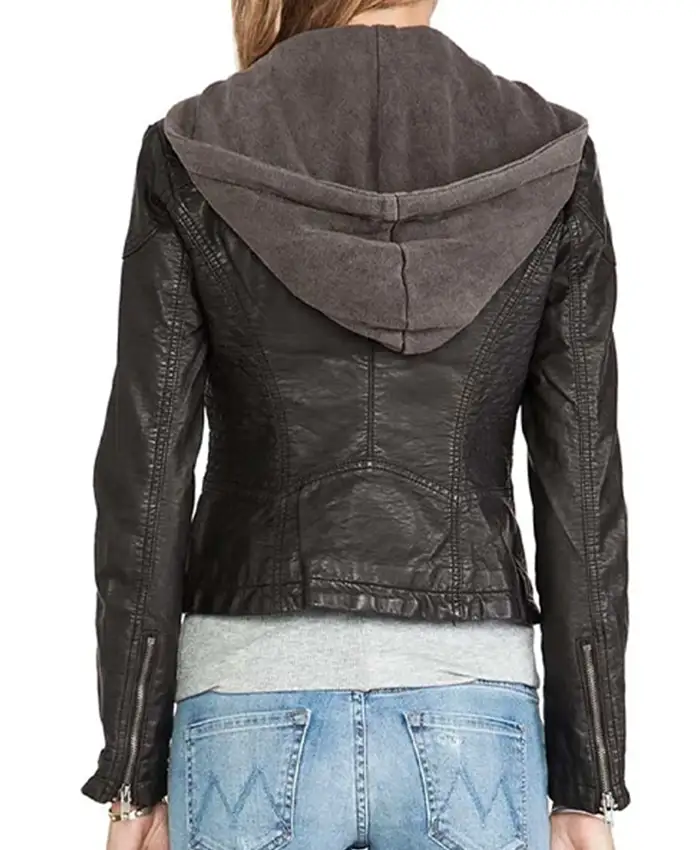 Shameless S06 Emmy Rossum Leather Jacket Back