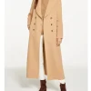 The Today Show Sheinelle Jones camel shawl collar coat
