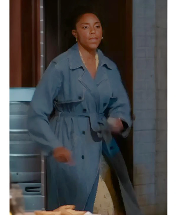 Shrinking Season 3 Jessica Williams blue denim coat