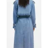 Jessica Williams denim trench coat from Shrinking