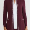 Stella Henry General Hospital Purple Chain Trim Jacket For Sale