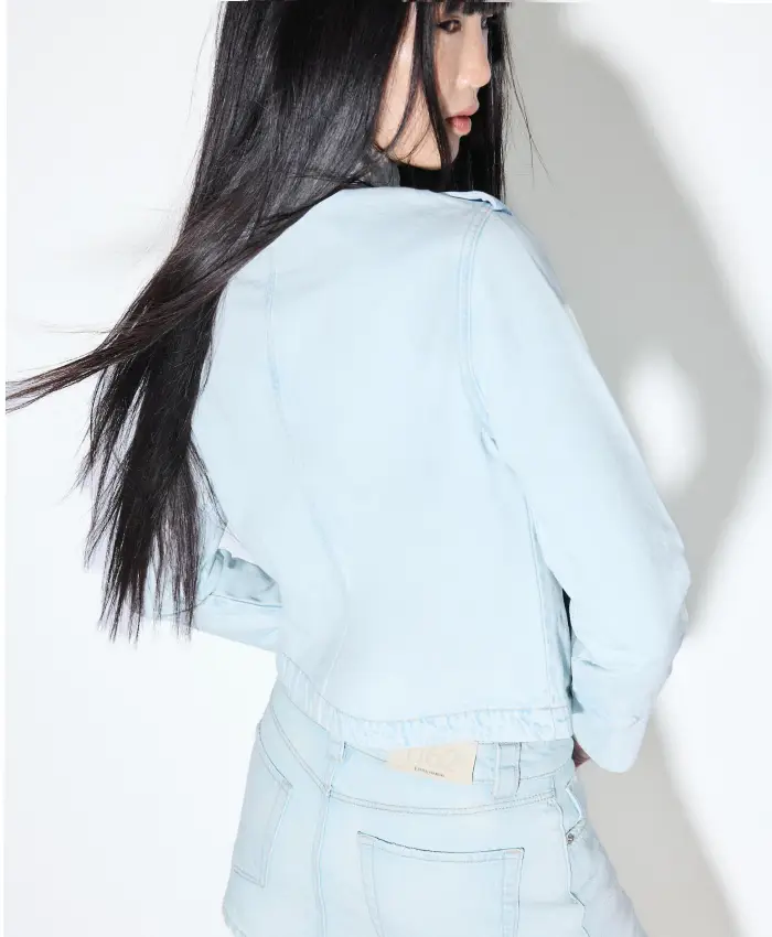 Stradivarius Denim Jacket For women Back