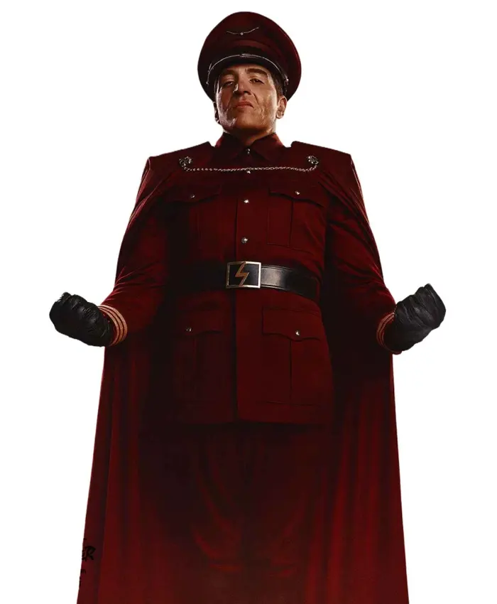 Street Fighter 2026 David Dastmalchian Red Coat For Sale