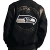 Super Bowl LX Champions Parade Seattle Seahawks Julian Love Black Varsity Jacket