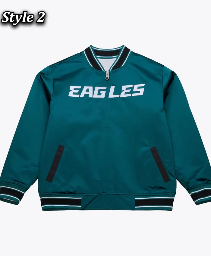 Super Bowl LX Philadelphia Eagles Varsity Jacket Tal Green
