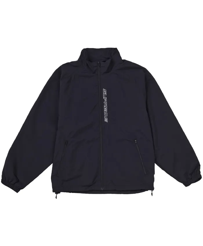 Supreme Contrast Zip Track Jacket Black