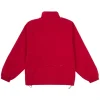 Supreme Contrast Zip Track Jacket Red Back