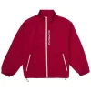 Supreme Contrast Zip Track Jacket Red Front