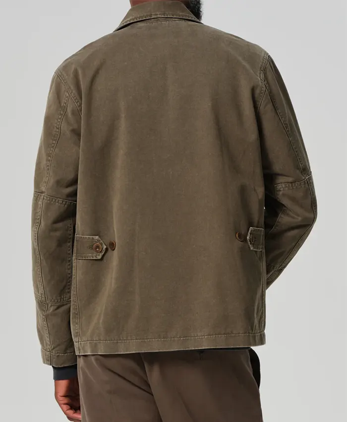 Surplus Olive Green Jacket Back