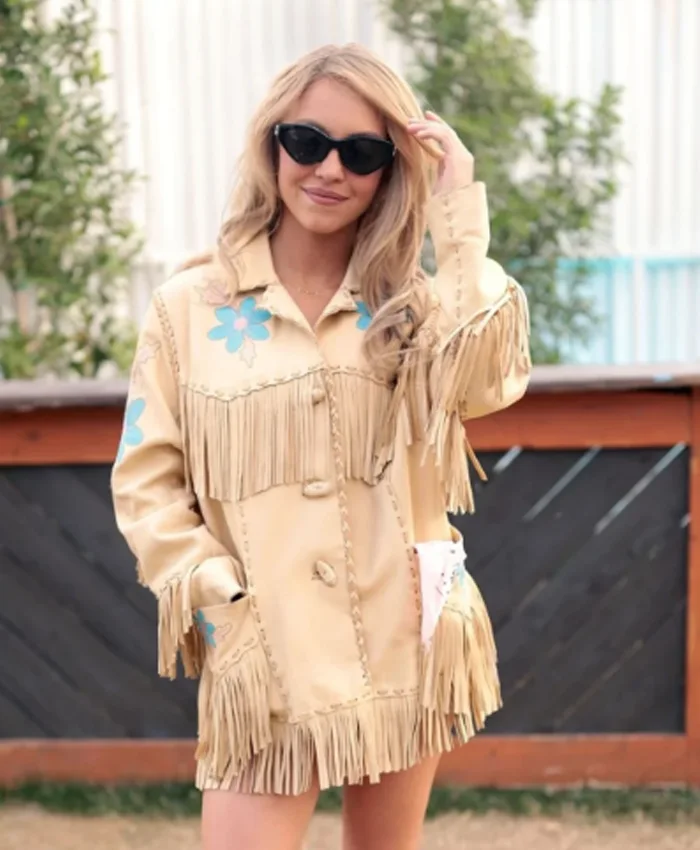 Sydney Sweeney Stagecoach Festival Day 2 Fringe Jacket For Sale