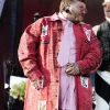 Teddy Swims 2026 Coachella Red Coat Front