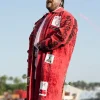 Teddy Swims 2026 Coachella Red Coat Side