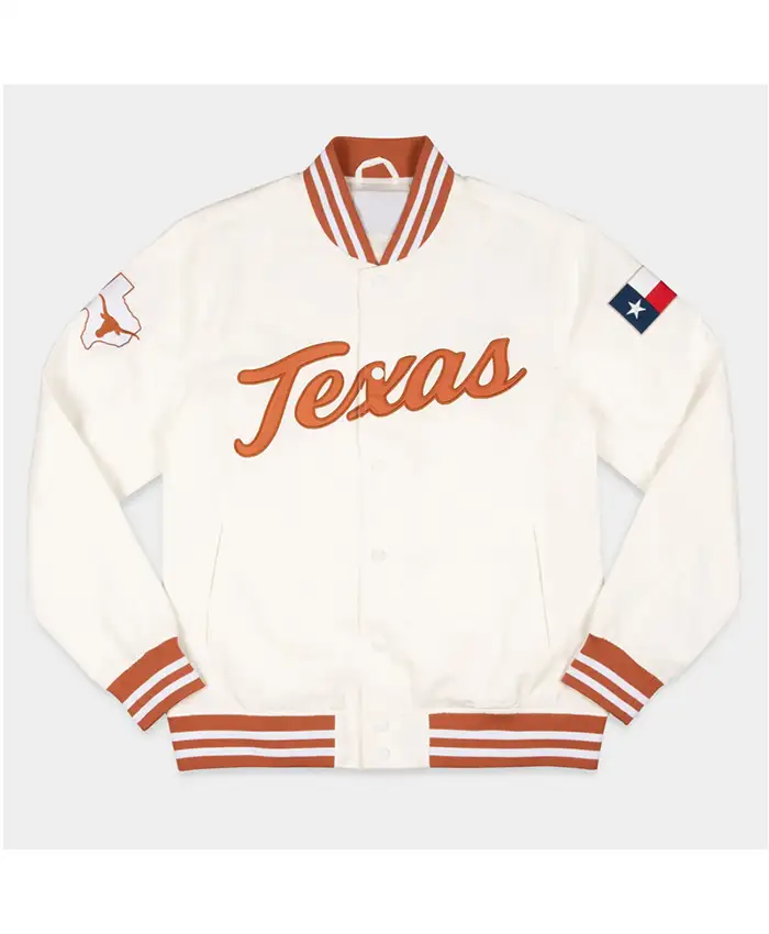 Texas Longhorns Whiteout Bomber Jacket