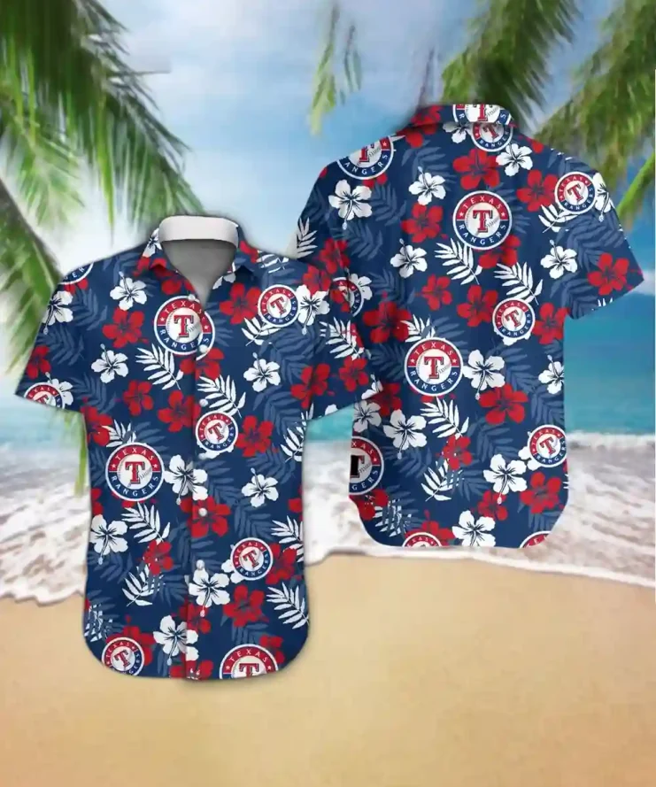 Texas Rangers Hawaiian Shirt