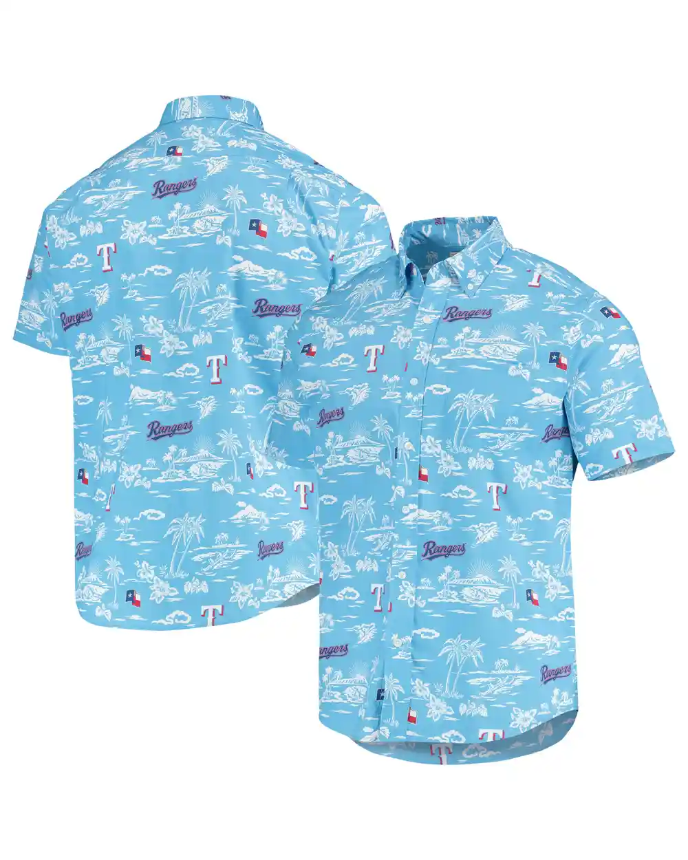Texas Rangers Hawaiian Shirt Style 4