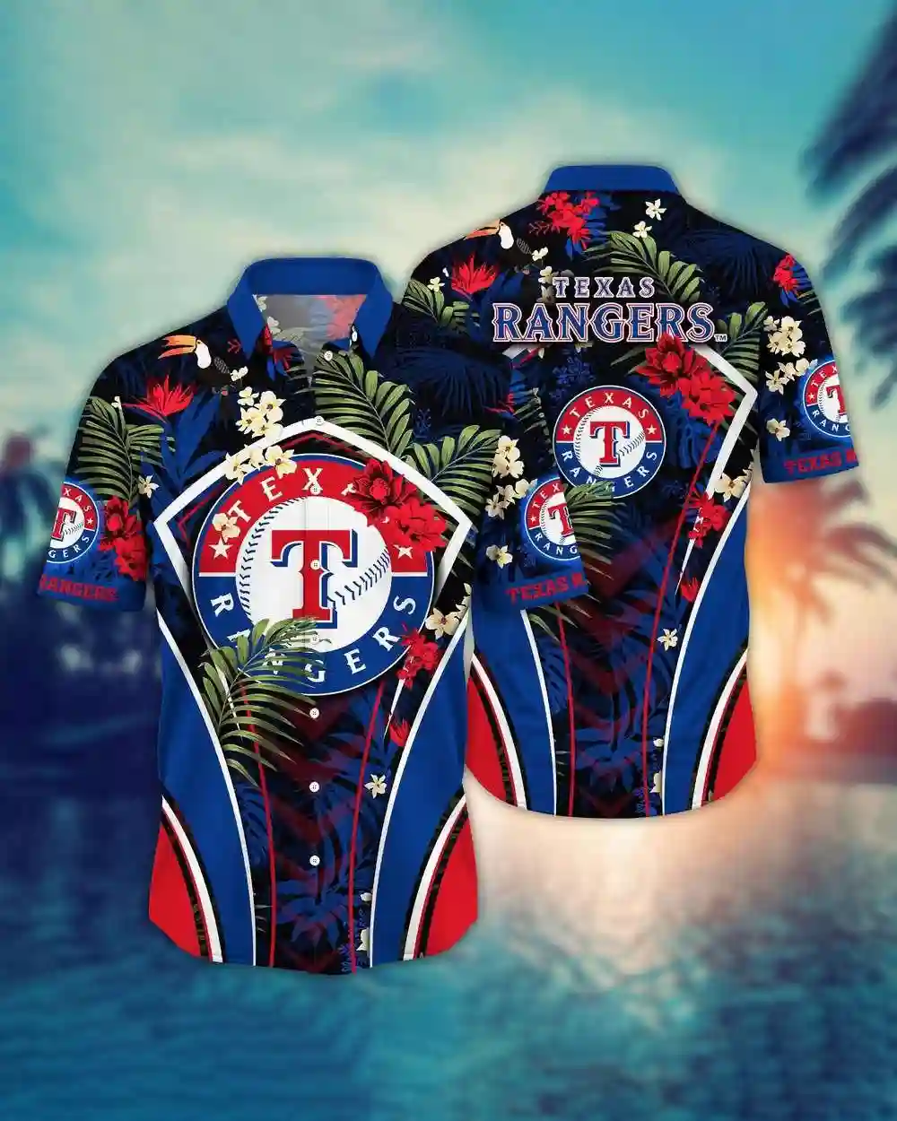 Texas Rangers Hawaiian Shirt Style 5