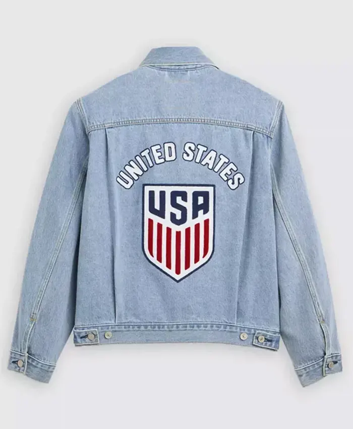 The Best Of U.S. Soccer Type II Blue Denim Jacket For Sale