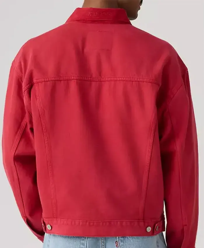The Best Of U.S. Soccer Type III Red Trucker Jacket Back