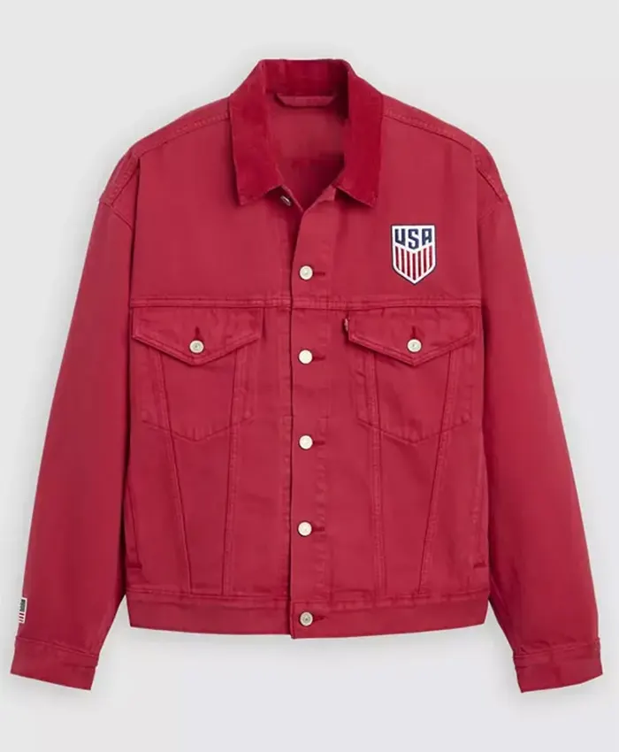 The Best Of U.S. Soccer Type III Red Trucker Jacket