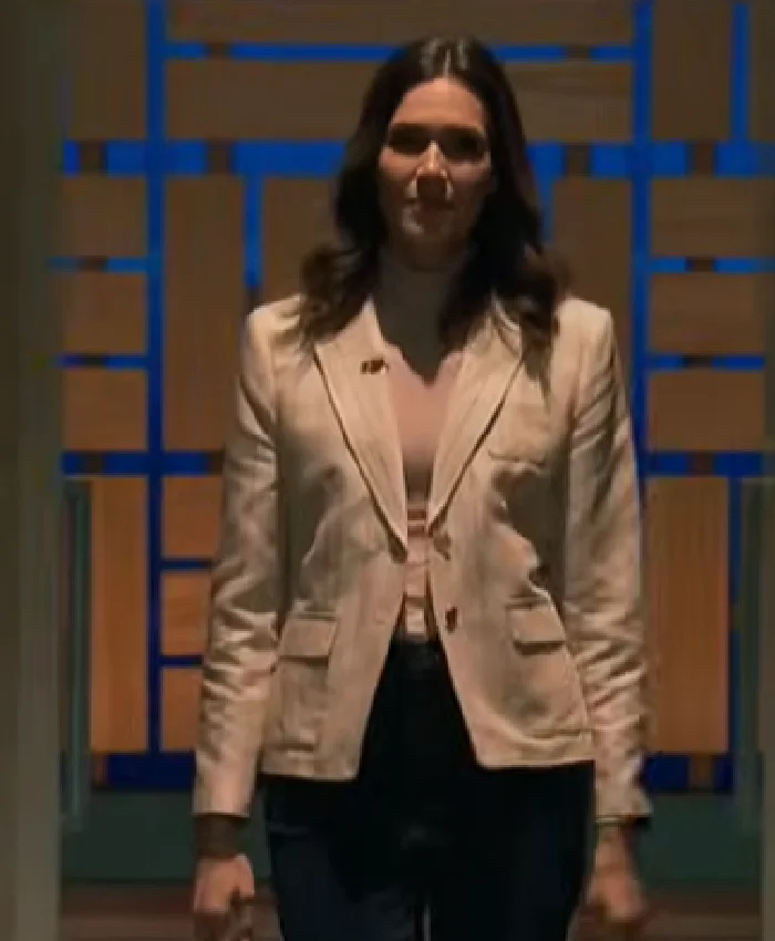 The Breadwinner Mandy Moore Beige Blazer