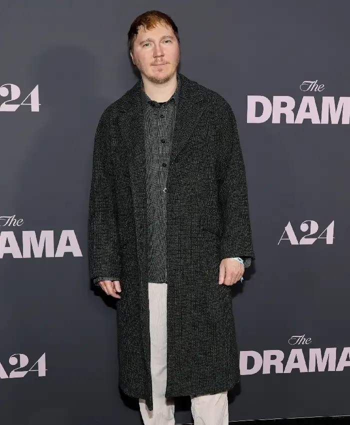 The Drama Premiere 2026 Paul Dano Wool Coat